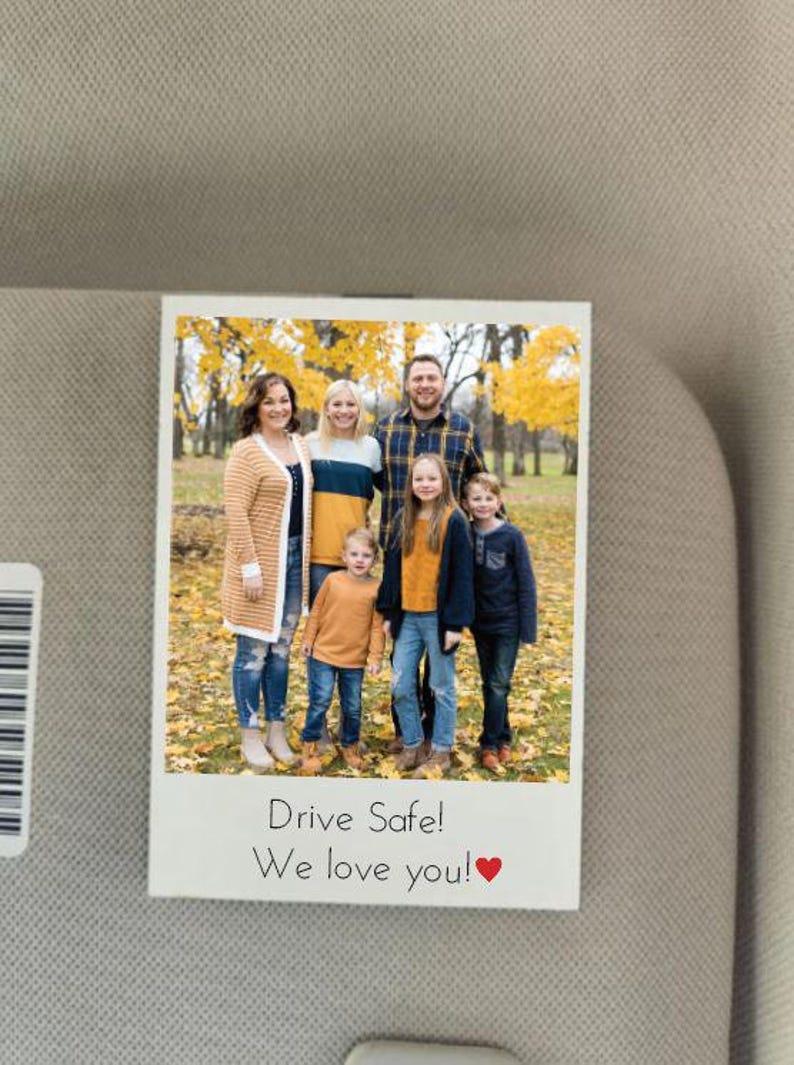 Car Photo Visor Clip, Gift for Dad, Gift for Mom, Valentine's Day Gift, Personalized visor clip, Gift for boyfriend, Gift for girlfriend