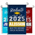 Personalized Graduation Garden Flag w/ Name & School Name - 3 Sizes - Outdoor Graduation Decoration 2025 - Class of 2025 Yard Sign