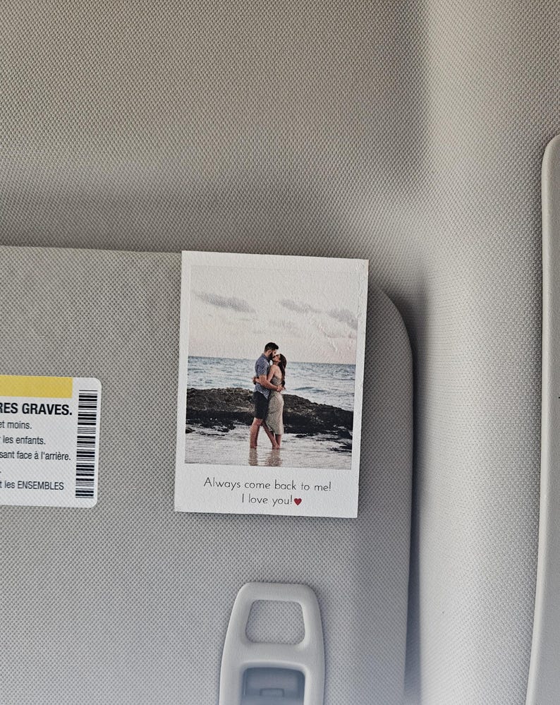 Car Photo Visor Clip, Gift for Dad, Gift for Mom, Valentine's Day Gift, Personalized visor clip, Gift for boyfriend, Gift for girlfriend