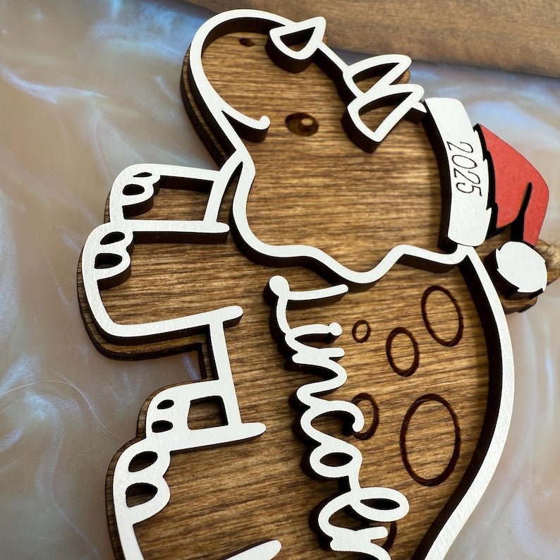 Dinosaur Ornament | Personalized Dinosaur Ornament | Stegosaurus Ornament | Baby Ornament |Trex Ornament | Personalized Trex