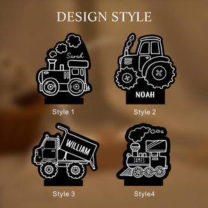 Cartoon Truck Night Lights,Boys Lamp,Construction Truck Gift,Nursery Decor Lamp,Birthday Gifts for Boys,Bedroom Light,Lights for Boys