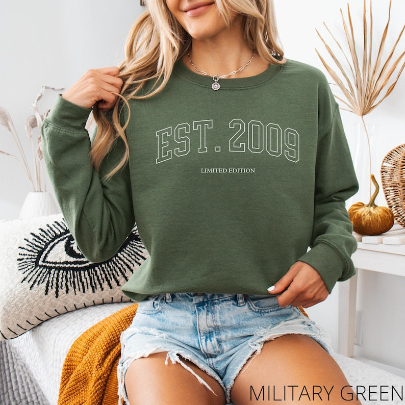 16th Birthday Sweatshirt For Her, 16th Birthday Gift For Girl, Sweet 16 Gifts For Daughter, Cute 2009 Sweater, Sixteen Birthday Party Shirts