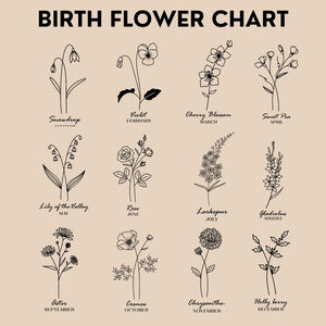 Birthflower Custom Birthday gift for women- 70th Birth Flower Birthday Gift for Friend -Personalized Journal Happy Birthday