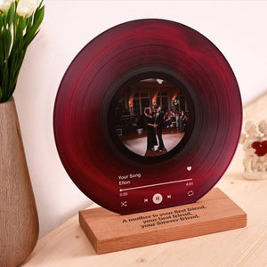 Custom Vinyl Record Gift for Mom - Mom Acrylic Plaque - Music Art Gift for Mom - Mothers Day Gift - Present for Mother - Gift from Daughter