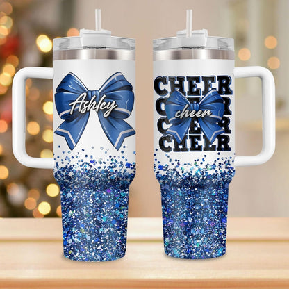 Personalized Cheerleader 40 Oz Tumbler, Cheerleading Team Gifts, Girls Cheerleading, Cheerleader Gifts, Gift for Cheerleader
