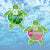 Personalized Sea Turtle Cruise Door Magnet - Custom Tropical Cruise Decor with Hibiscus Shells | Fun Vacation Name Sign