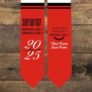 Your School Colors Personalized Stripes Graduation Stole, grad gift, gift for graduate, 2026 Stole, college graduation, class of 2026