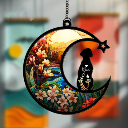 Personalized Loss Of Dog Sympathy Suncatcher, Dog Memorial Gift, Pet Memorial Suncatcher, Loss of Dog Gift, Dog Remembrance Gift, Dog Lovers