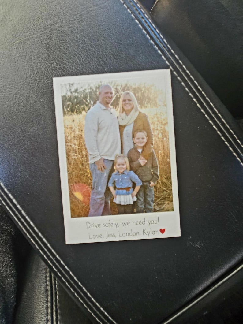 Car Photo Visor Clip, Gift for Dad, Gift for Mom, Valentine's Day Gift, Personalized visor clip, Gift for boyfriend, Gift for girlfriend