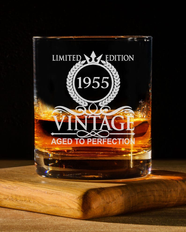 70th Birthday Gift - Age To Perfection Limited Edition - 70th Whiskey Glass - For Anniversary - Birthday Funny Gift - Best Gift For Him, Her
