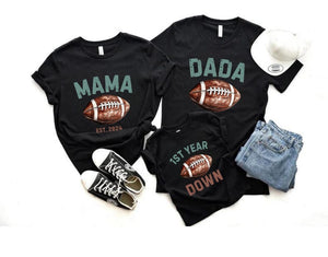 Personalized Football 1st Birthday Shirt Family Matching 1st Football Birthday Shirts Custom 1st Birthday Outfit Boy First Birthday Outfit