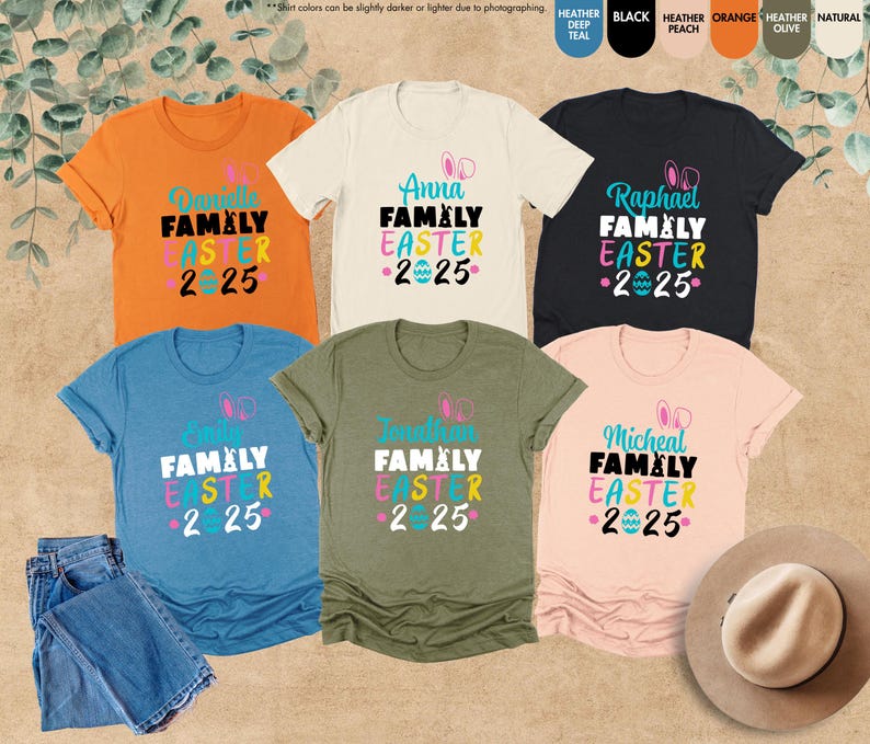Easter Family Shirts, Family Easter 2025 Shirt,Matching Easter Shirts,Happy Easter Shirt,Easter Matching Tee,Easter Family Gifts,Bunny Shirt