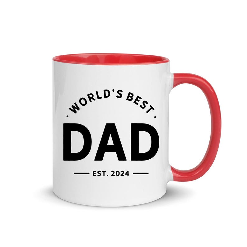 World s Best Dad Mug, Personalized Father's Day Gift, Custom Daddy Coffee Mug, Perfect Gift for Dad