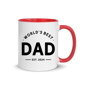World s Best Dad Mug, Personalized Father's Day Gift, Custom Daddy Coffee Mug, Perfect Gift for Dad