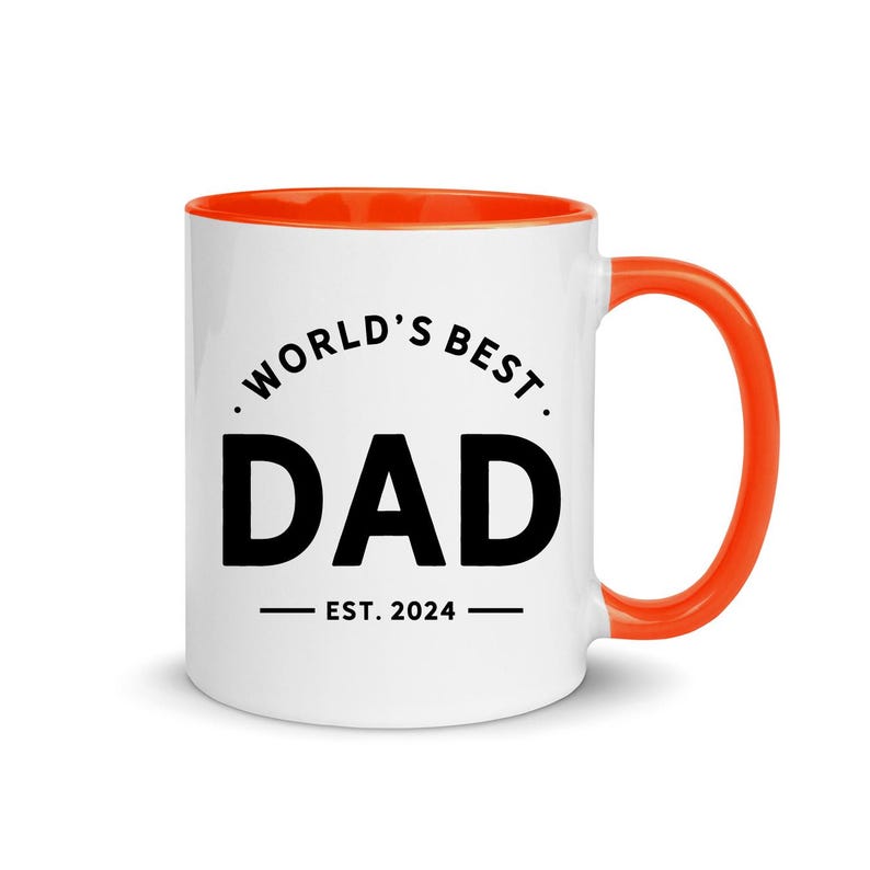 World s Best Dad Mug, Personalized Father's Day Gift, Custom Daddy Coffee Mug, Perfect Gift for Dad