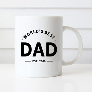 World s Best Dad Mug, Personalized Father's Day Gift, Custom Daddy Coffee Mug, Perfect Gift for Dad