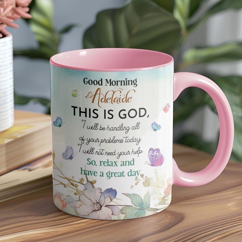 Personalized Christian Coffee Mug Bible Study Gift, Inspirational Mug For Christian Gift, Positive Coffee Mug Gifts Good Morning This Is God