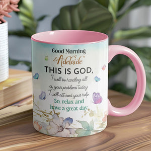 Personalized Christian Coffee Mug Bible Study Gift, Inspirational Mug For Christian Gift, Positive Coffee Mug Gifts Good Morning This Is God