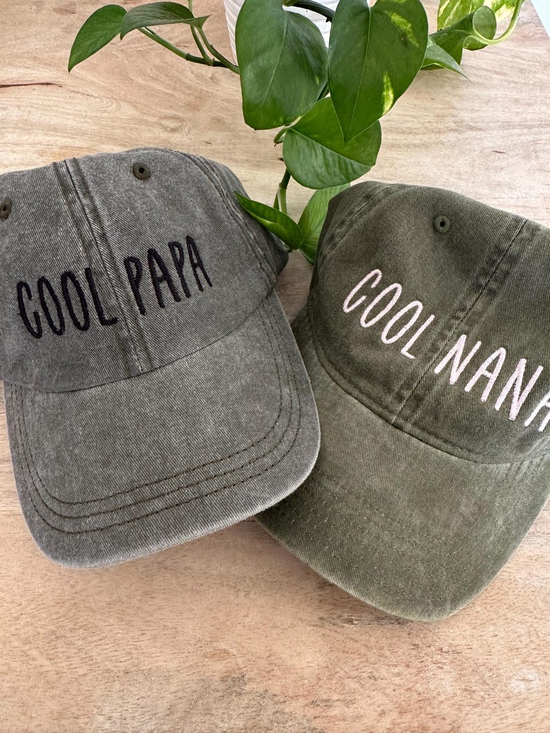 Custom Pigment Dyed Embroidered Hat - Personalized Text - Dad Hat - Cap Embroidery - Custom Text Wording - Distressed Hat - Unstructured il_794xN.6592886817_obr7.jpg