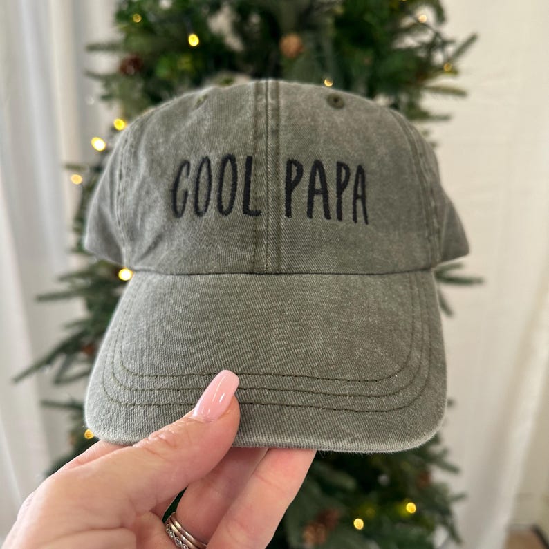 Custom Pigment Dyed Embroidered Hat - Personalized Text - Dad Hat - Cap Embroidery - Custom Text Wording - Distressed Hat - Unstructured il_794xN.6592886875_cc6k.jpg