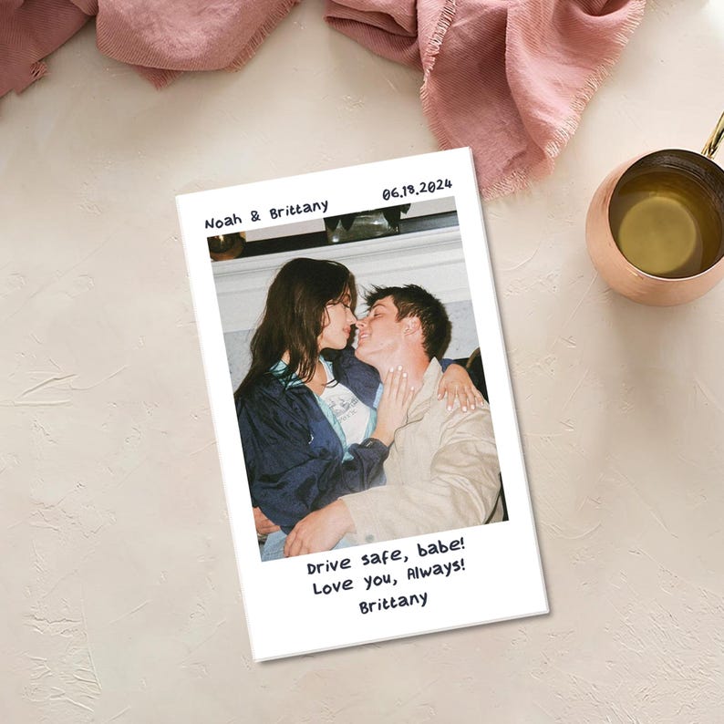 Custom Photo Car Visor Clip, Personalized Gift for Boyfriend, gift For Him Couple Gift, Drive Safe Gift for Boyfriend Husband, Drive Safe Car Visor Clip