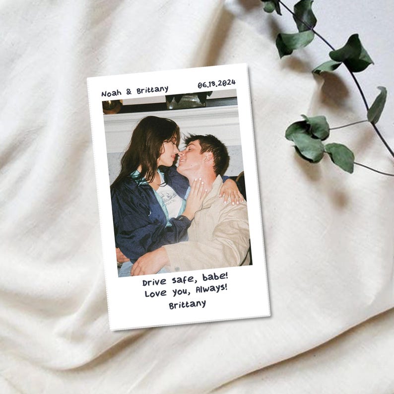 Custom Photo Car Visor Clip, Personalized Gift for Boyfriend, gift For Him Couple Gift, Drive Safe Gift for Boyfriend Husband, Drive Safe Car Visor Clip