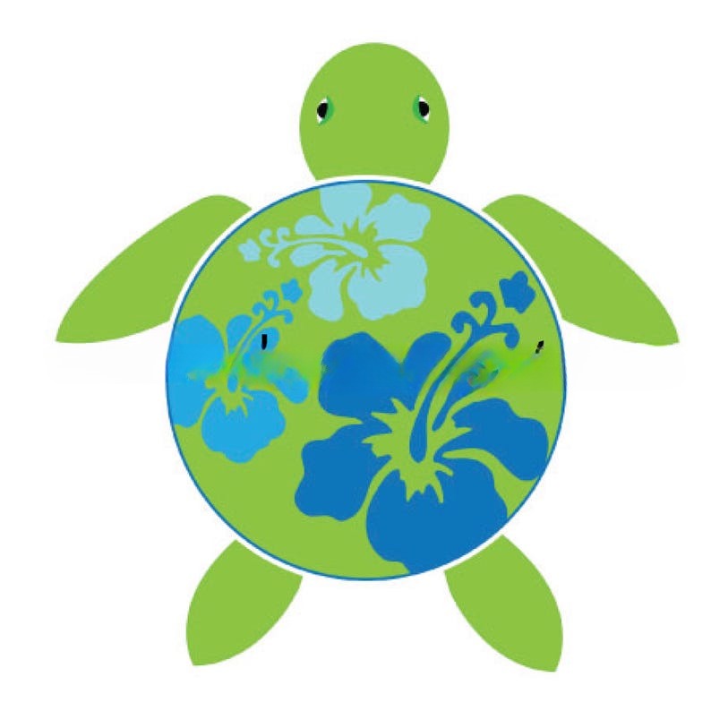 Personalized Sea Turtle Cruise Door Magnet - Custom Tropical Cruise Decor with Hibiscus Shells | Fun Vacation Name Sign