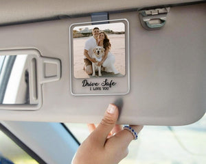 Valentines Gift For Him, Car Visor Clip Photo, Car Accessories, Drive Safe Visor Clip, Custom Photo Car Visor Clip, Car Decorations