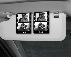 Valentines Gift For Him, Photo Car Visor Clip, Car Accessories, Custom Visor Clip Photo, Custom Couple Photo Car Decorations, Car Charms
