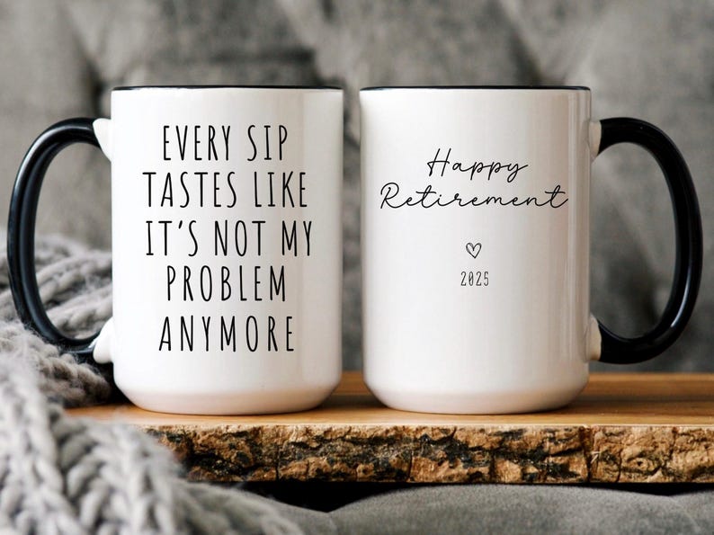 Custom Retirement Gift, Funny Retirement Gift, Retirement Gift for a Man, Retirement Gifts for Woman, Retirement Mug, Funny Retirement Gifts