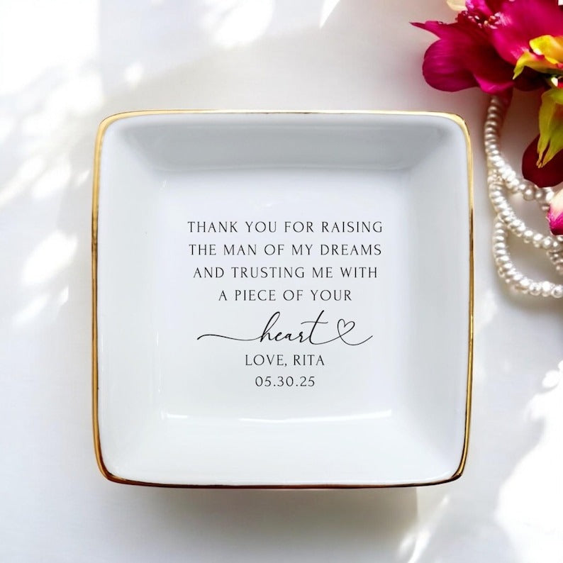 Mother of the Groom Gift Ring Dish, Mother in Law Gift, Mom Gift from Bride, Wedding Gift for Mother-in-Law, Mothers Day Gift, Birthday Gift