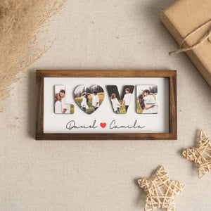 Personalized Photo Frame LOVE Sign For Romantic Table Decoration