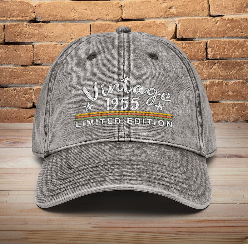 70th Birthday Vintage Retro Embroidered hat Dad Hat Gift For 70th Vintage Cap Gift For Her Gift For Him