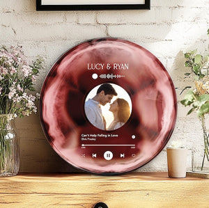 Personalized Vinyl Record with Photo, Custom Vinyl Record, Anniversary Gift for Husband, Acrylic Song Plaque, Friends Gifts for Boyfriend