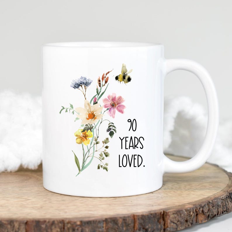 90th Birthday Gift, 1935 Birthday, 90th Birthday Mug, 90 Year Old Birthday, 90th Birthday Gift for Women