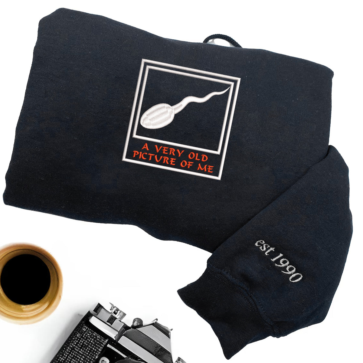 Embroidered A Very Old Picture Of Me T-Shirt - Hoodie - Sweatshirt, Funny Shirt, Hilarious Humor Tee, Funny Gift For Friends, Sperm T-Shirt il_794xN.6610556596_stfp_68b17058-ccc0-4ca6-8ec4-7db558e8630d.jpg