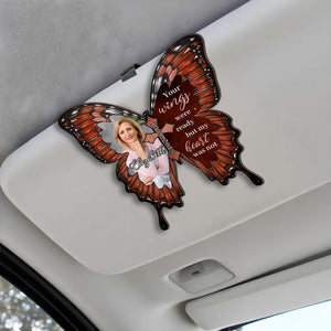 Personalized Memorial Butterfly Car Visor Clip, Custom Photo Sun Visor Clip, Remembrance Gift, Loss of Dad Gift, Mom Gift