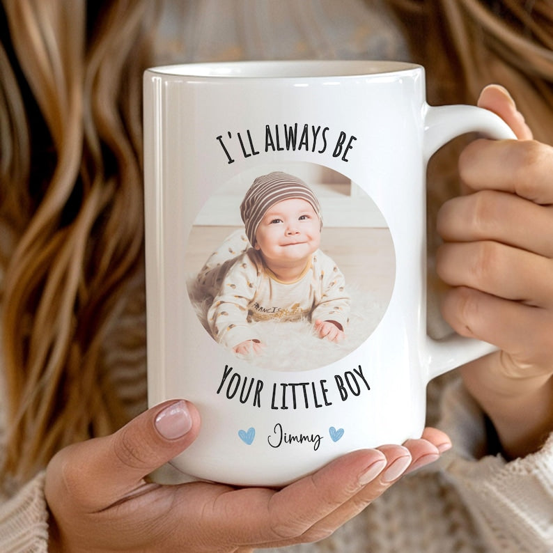 From Son To Mom Gift Idea Mothers Day Mug Birthday From Kid To Mom Custom Photo Mug Gift With Child's Name And Photo Adult Child to Mum Gift