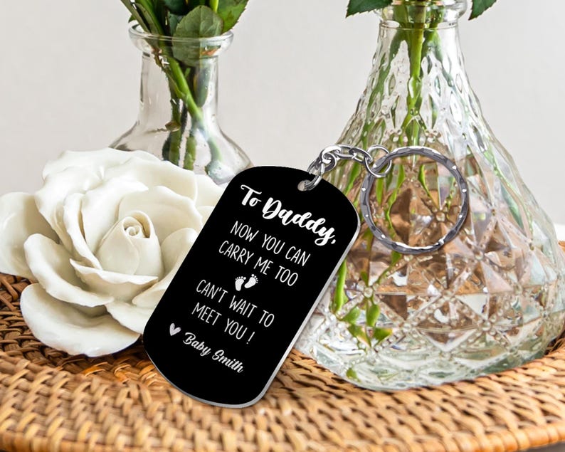 Personalized Baby Ultrasound Keychain, Custom Sonogram Gift For Dad, First Time Dad Gifts, Pregnancy Gift, Dad to be, Pregnancy Announcement