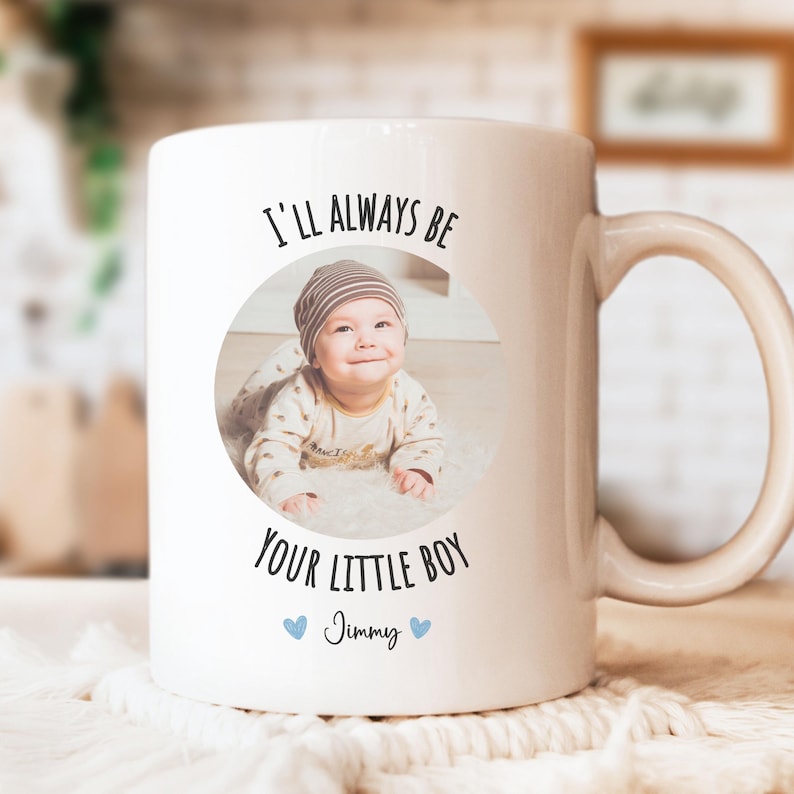 From Son To Mom Gift Idea Mothers Day Mug Birthday From Kid To Mom Custom Photo Mug Gift With Child's Name And Photo Adult Child to Mum Gift