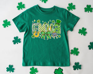 St Patrick's Day Toddler Shirt, Personalized Kids Shirt, Cute Shamrock Kids Tee, Irish Boys Shirt, Coquette Bow St Patricks, St Pattys Gift