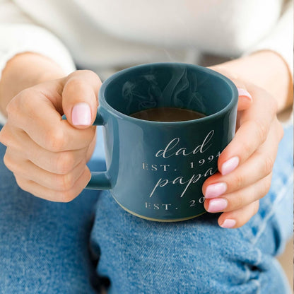 Personalized Grandpa Mug- Est 2025 Gift New Grandpas, Custom Name Future Papa Pregnancy Announcement- First Time Nonno Paps Cup Gifts