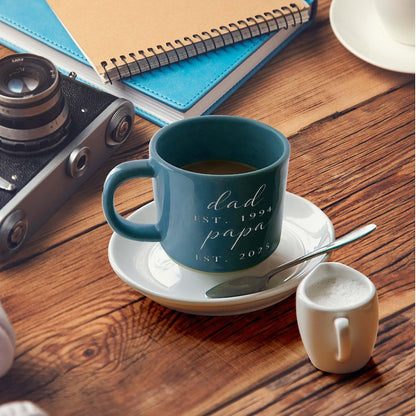 Personalized Grandpa Mug- Est 2025 Gift New Grandpas, Custom Name Future Papa Pregnancy Announcement- First Time Nonno Paps Cup Gifts