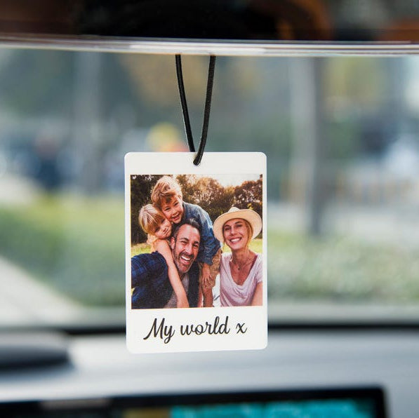 Personalized Photo Car Ornament, Hanging Car Polaroid Any Image, Drive Safe Ornament, Driving Test Pass Gift, Idea First Car Charm Gift
