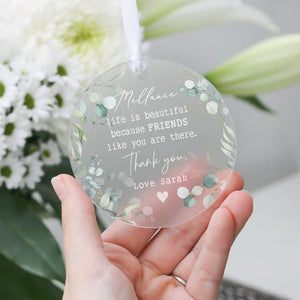 Personalised Special Friend Gift, Frosted Acrylic, Friendship Keepsake Gift, Best Friend Gift, Thank you Gifts, Gift for Friends