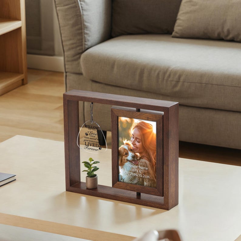 Dog Memorial Gift, Personalized Pet Memorial Frame, Pet Loss Gifts, Custom Cat Dog Loss Gift, Pet Bereavement Gift, Pet Loss Frame