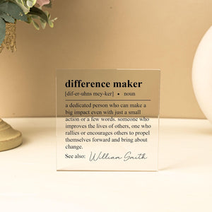 Custom Difference Maker Gifts,Mentor Appreciation Gifts, Leader Gifts,Thank You Present ,Leaving Gifts,Thank You Gifts,Colleagues Gifts