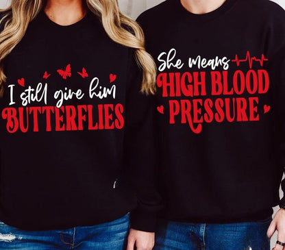 Funny Valentine Couple Shirts, Still Him Him Butterflies Shirt, Couples Valentine Shirt, Valentine Couple Shirt, His and Hers