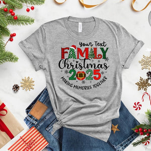 Customized Family Christmas 2025 Making Memories Together Shirts, Christmas Family Shirt, Christmas Group Shirt, Christmas Pajamas T-shirts