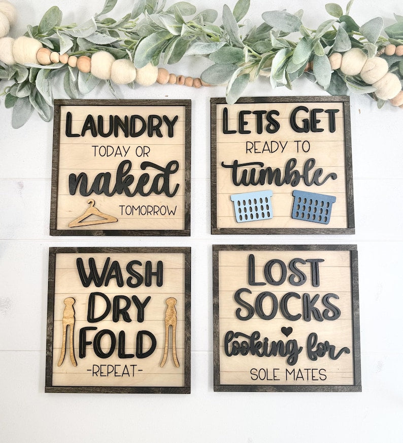 Laundry Room Decorations, Laundry Room Signs, Housewarming Gift